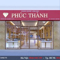 Thiết kế cửa hàng vàng bạc Phúc Thành - Long Biên - Hà Nội